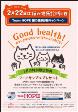 猫の健康診断ポスター